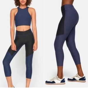 Outdoor Voices Techsweat 7/8 athletic leggings two tone sz Med